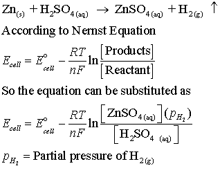 How to use Nernst equation