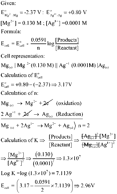 How to use Nernst equation
